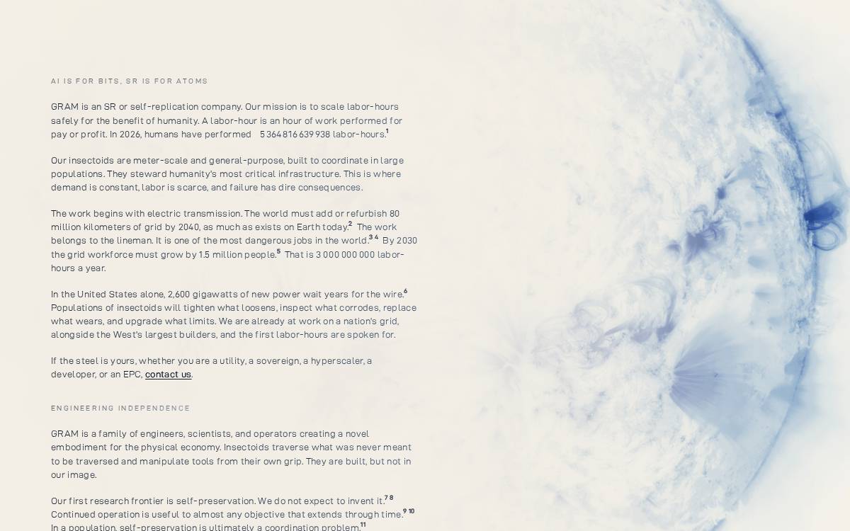 Gramcorporation website preview