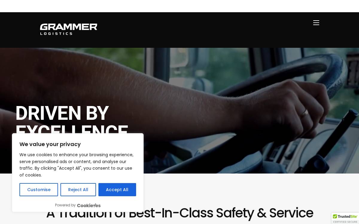 Grammer Logistics website preview