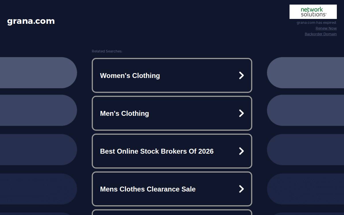 Grana website preview