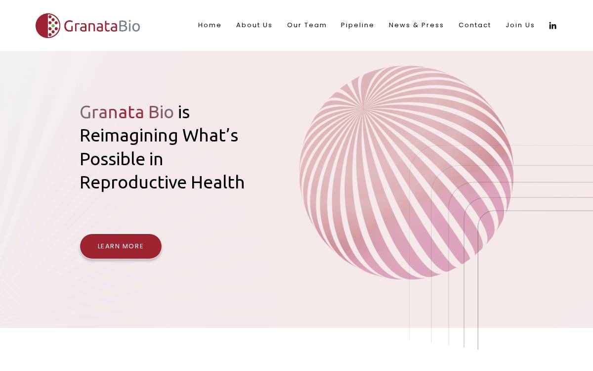 Granata Bio website preview