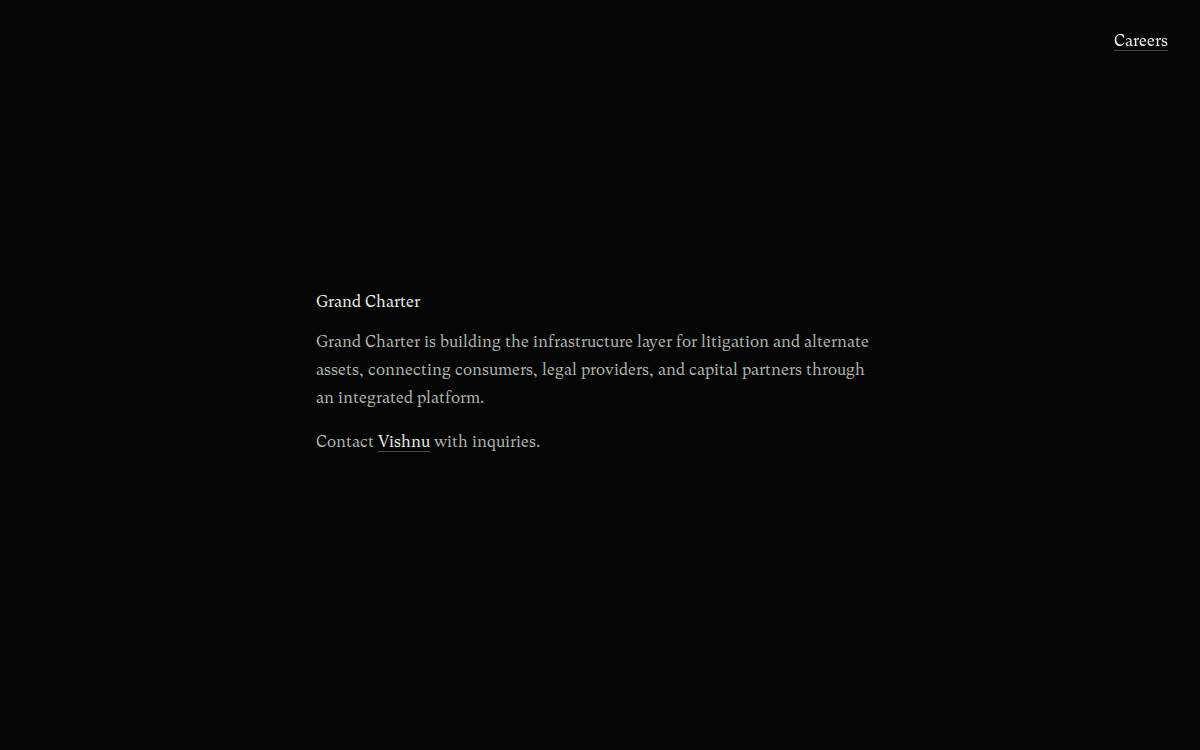 Grand Charter website preview