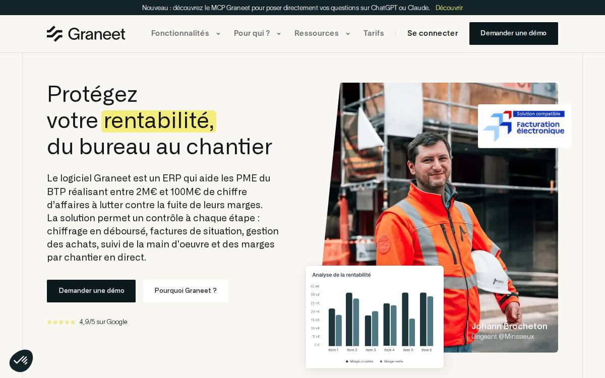 Graneet website preview