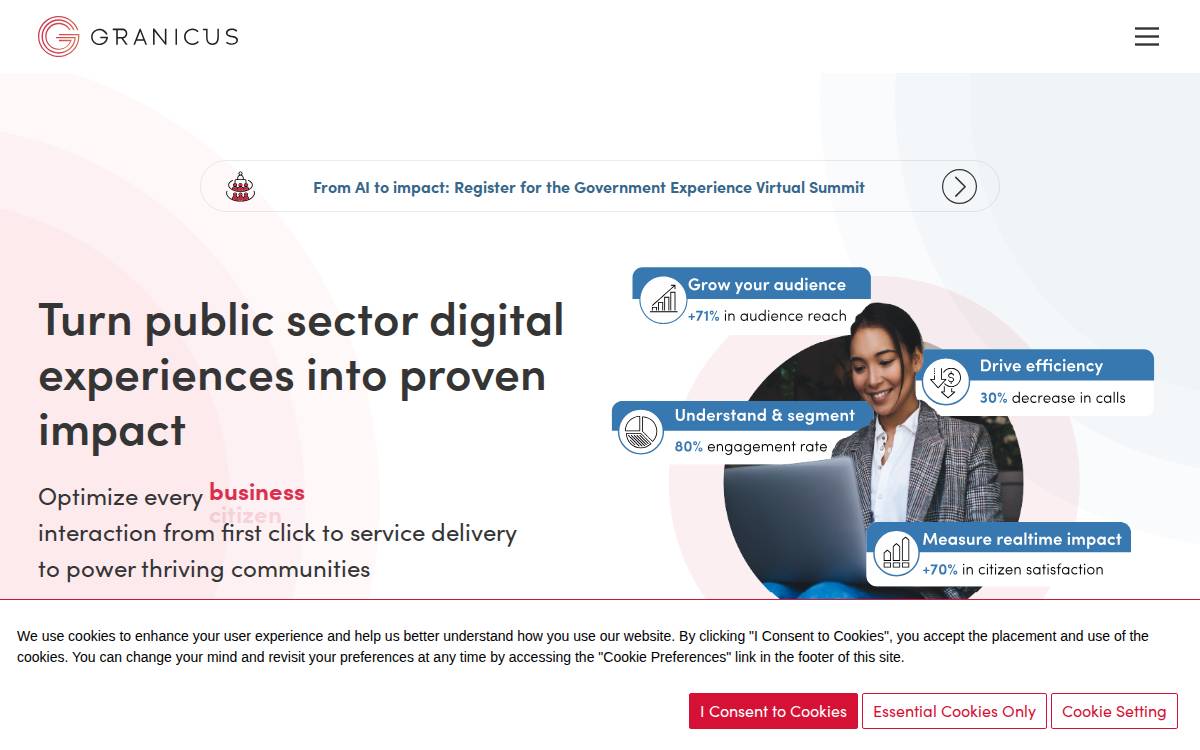 Granicus website preview