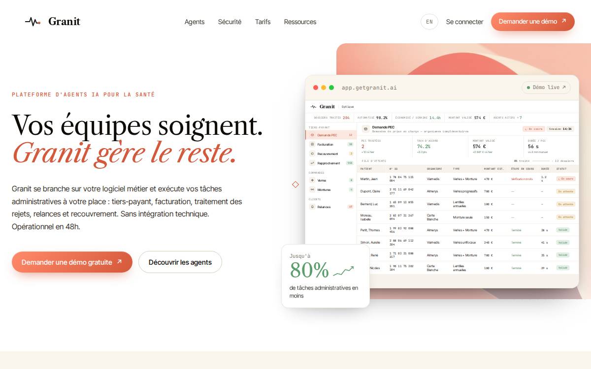 Granit website preview