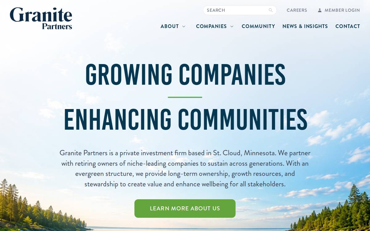 Granite website preview
