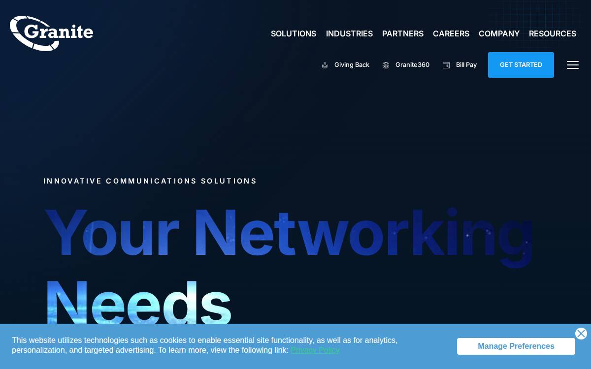 Granitenet website preview
