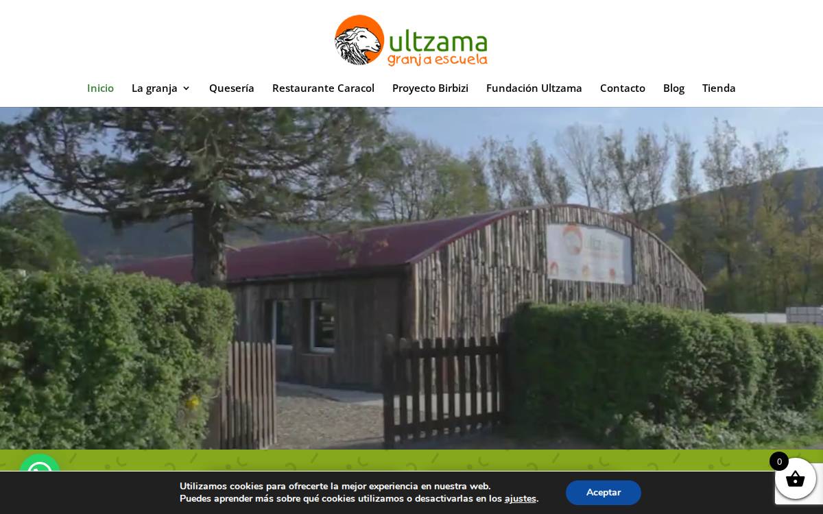 Granja Escuela Ultzama website preview