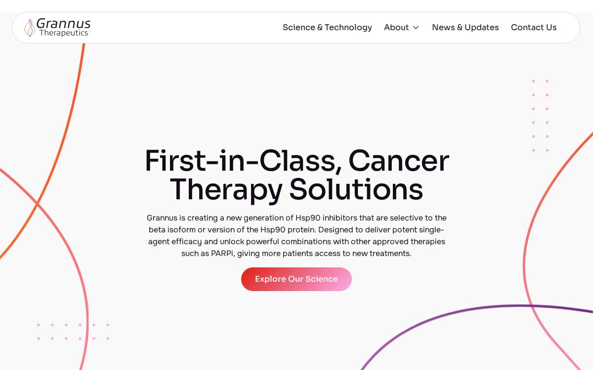 Grannus Therapeutics website preview
