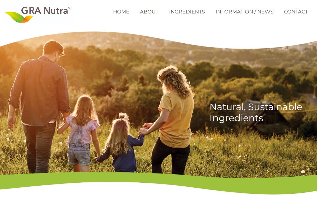 GRA Nutra website preview