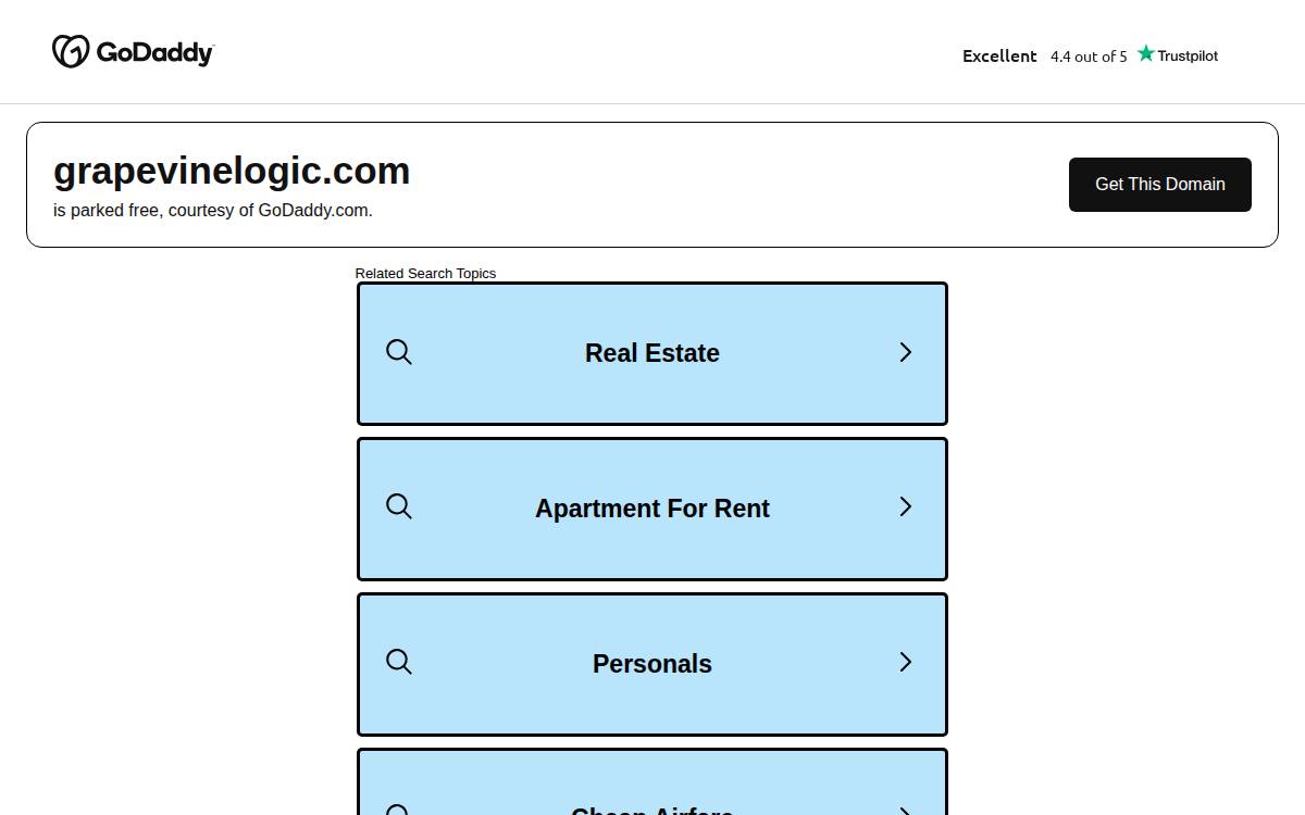 Grapevine website preview