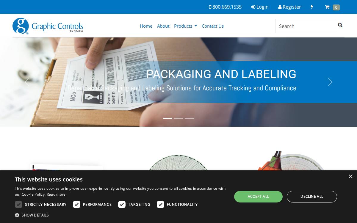 Graphic Controls website preview