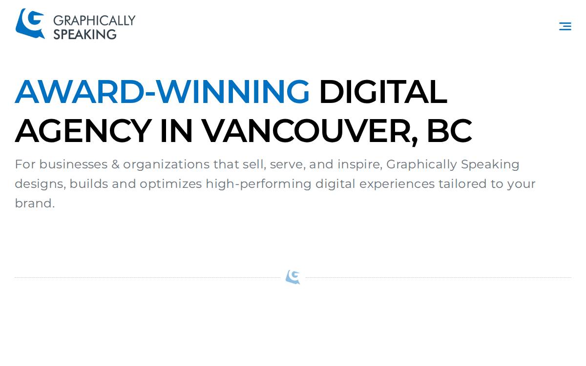 Graphically Speaking website preview