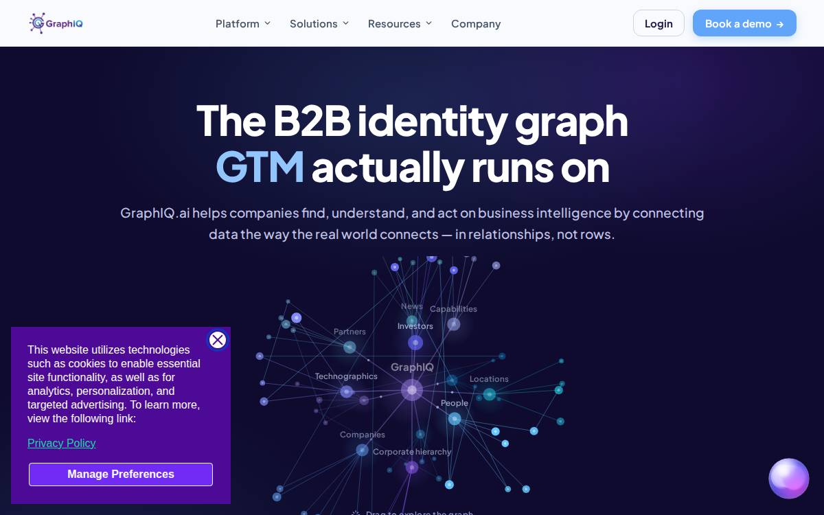 Graphiq website preview