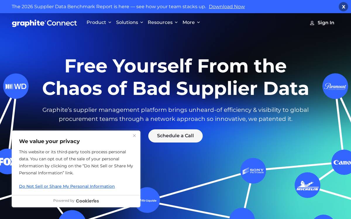 Graphite Connect website preview