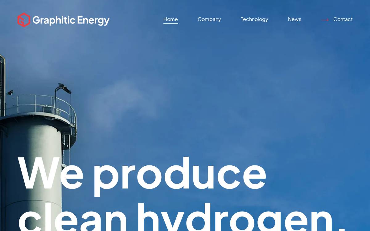 Graphitic Energy website preview