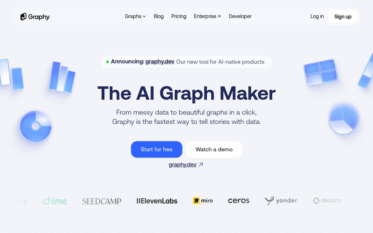 Graphy website preview