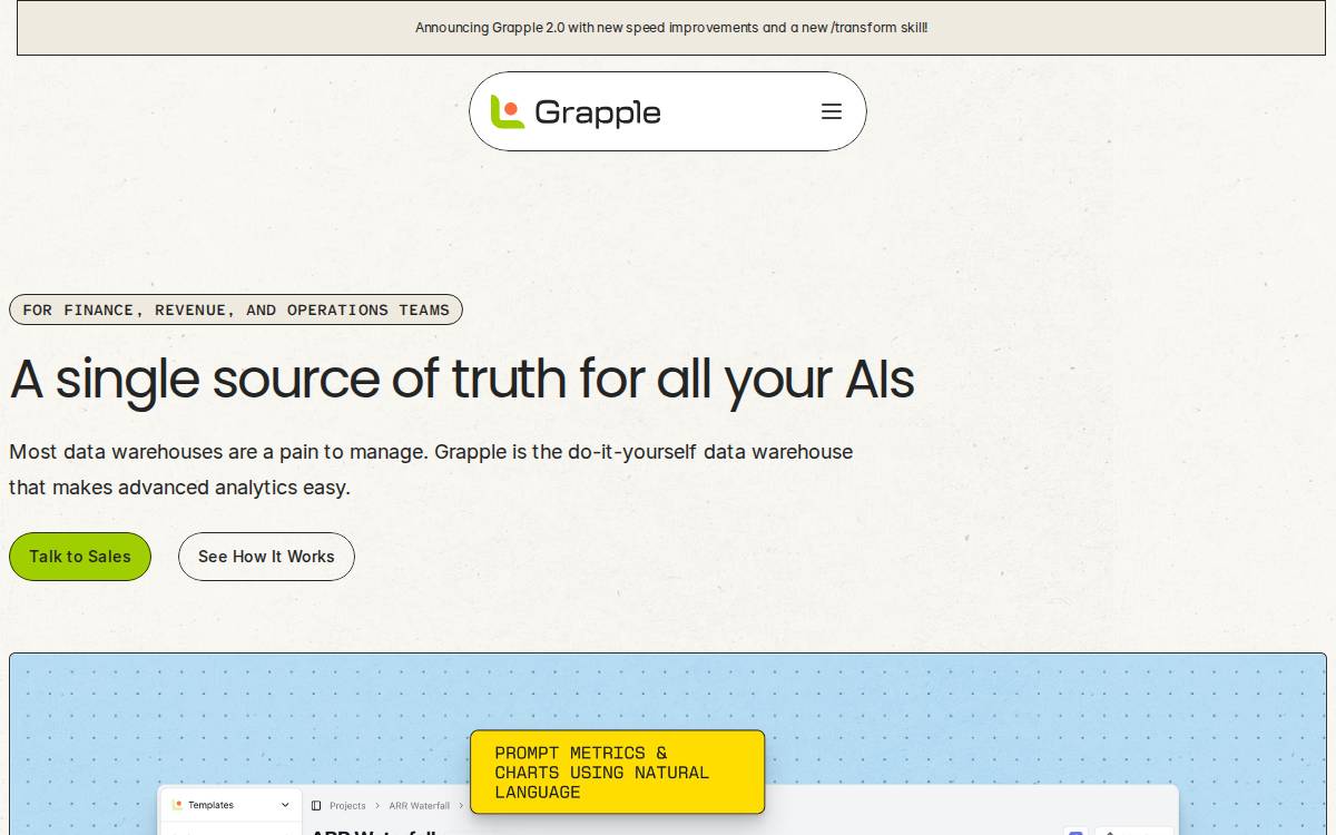 Grapple website preview