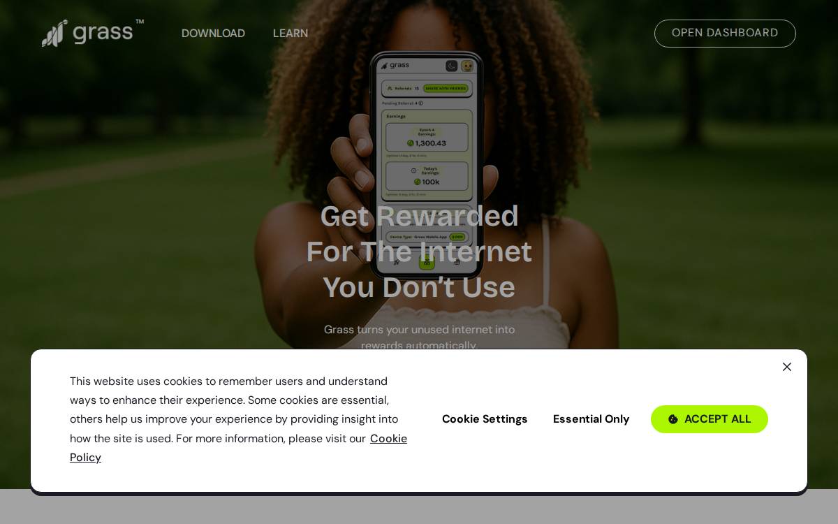 Grass Computing Resource Coordination website preview