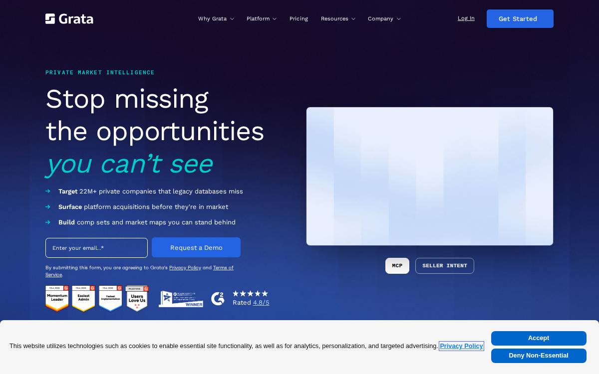 Grata website preview