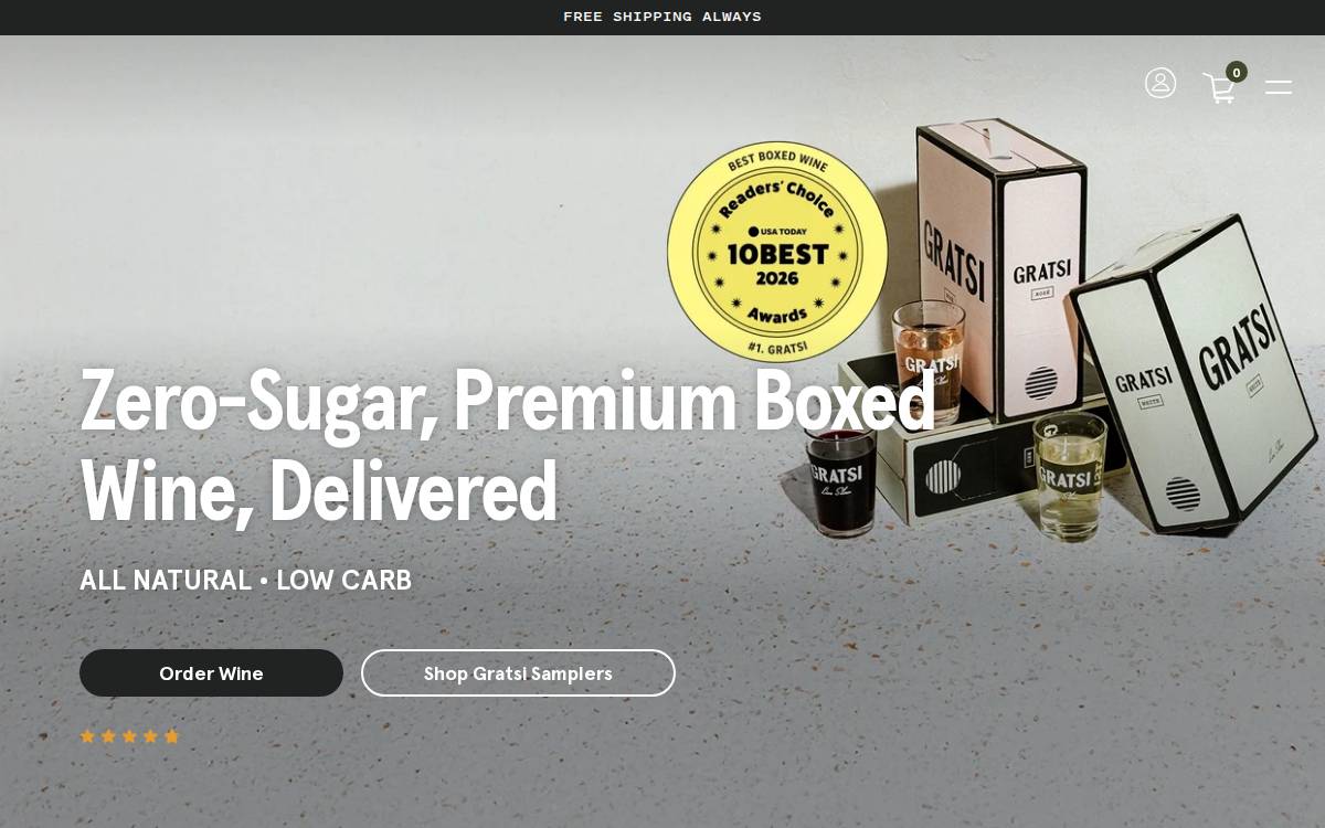 Gratsi website preview