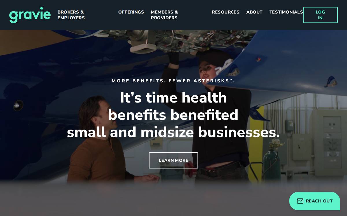 Gravie website preview