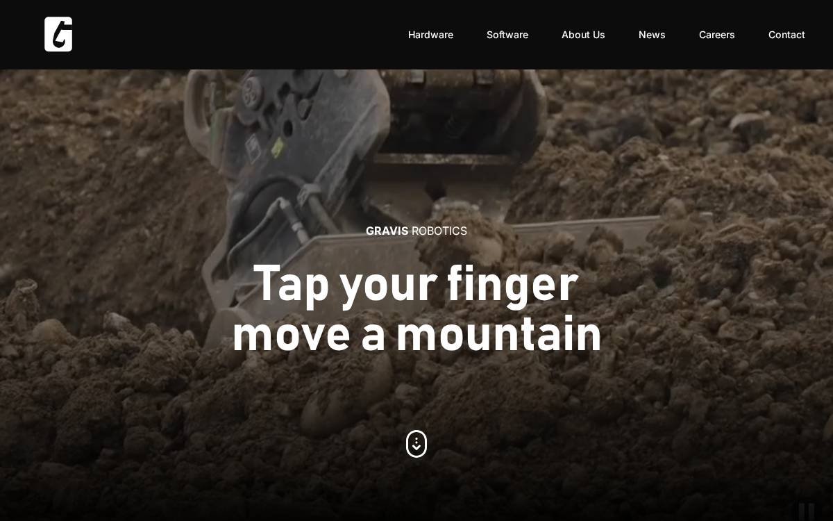 Gravis Robotics website preview