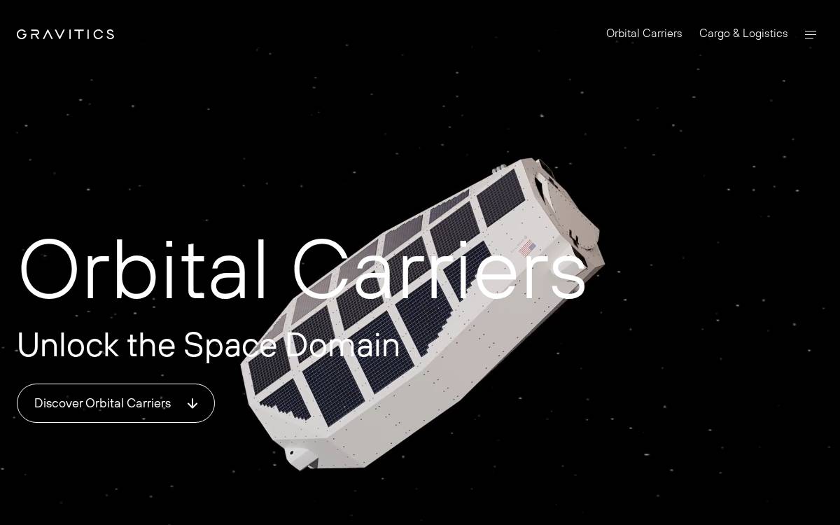 Gravitics Website website preview
