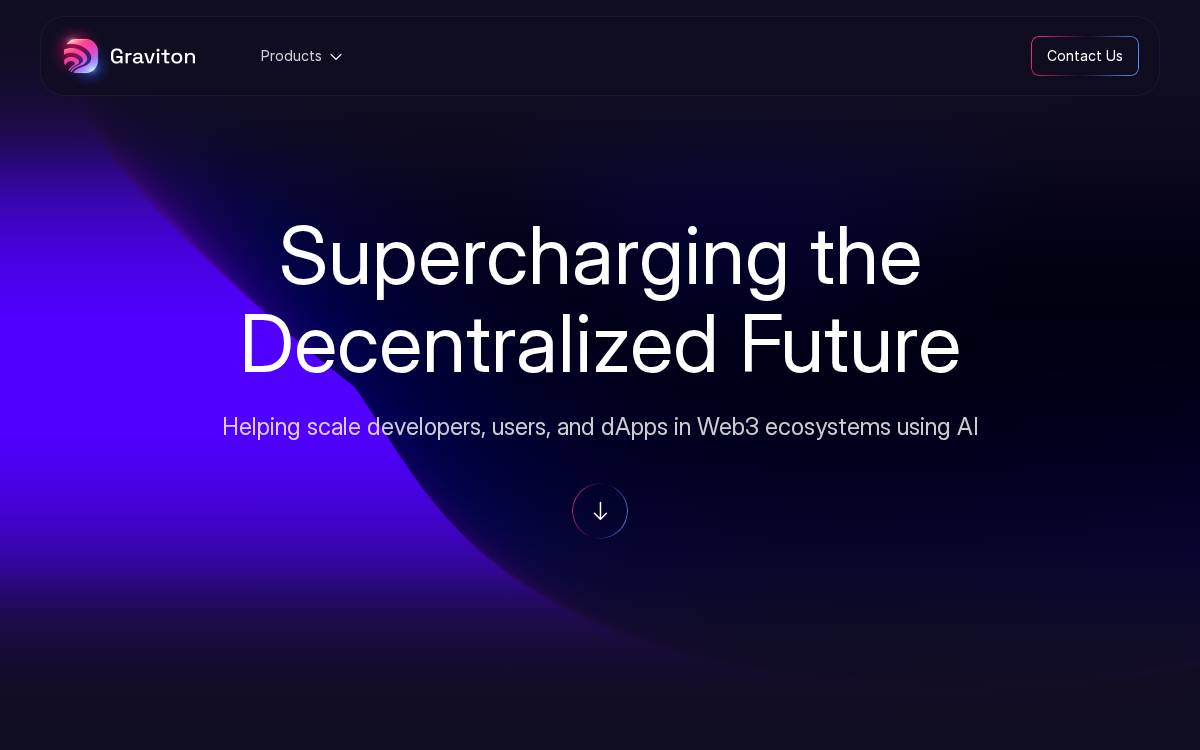 Graviton website preview