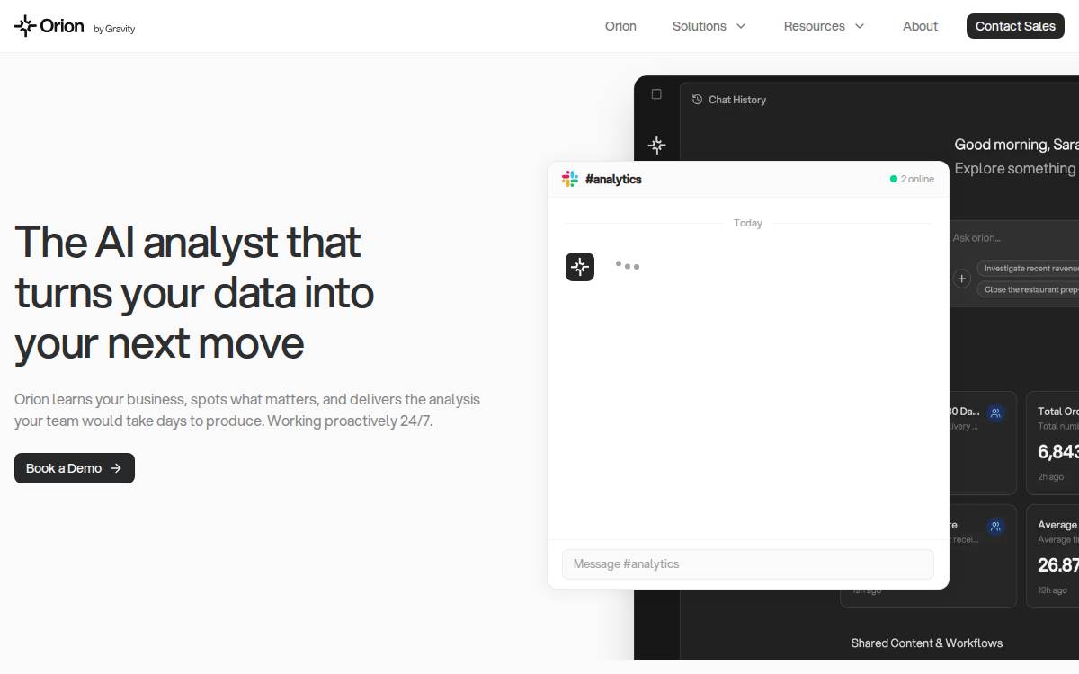 Gravity website preview