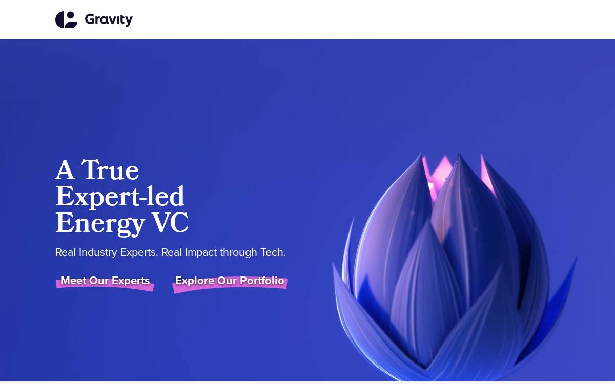 Gravity Climate Fund website preview