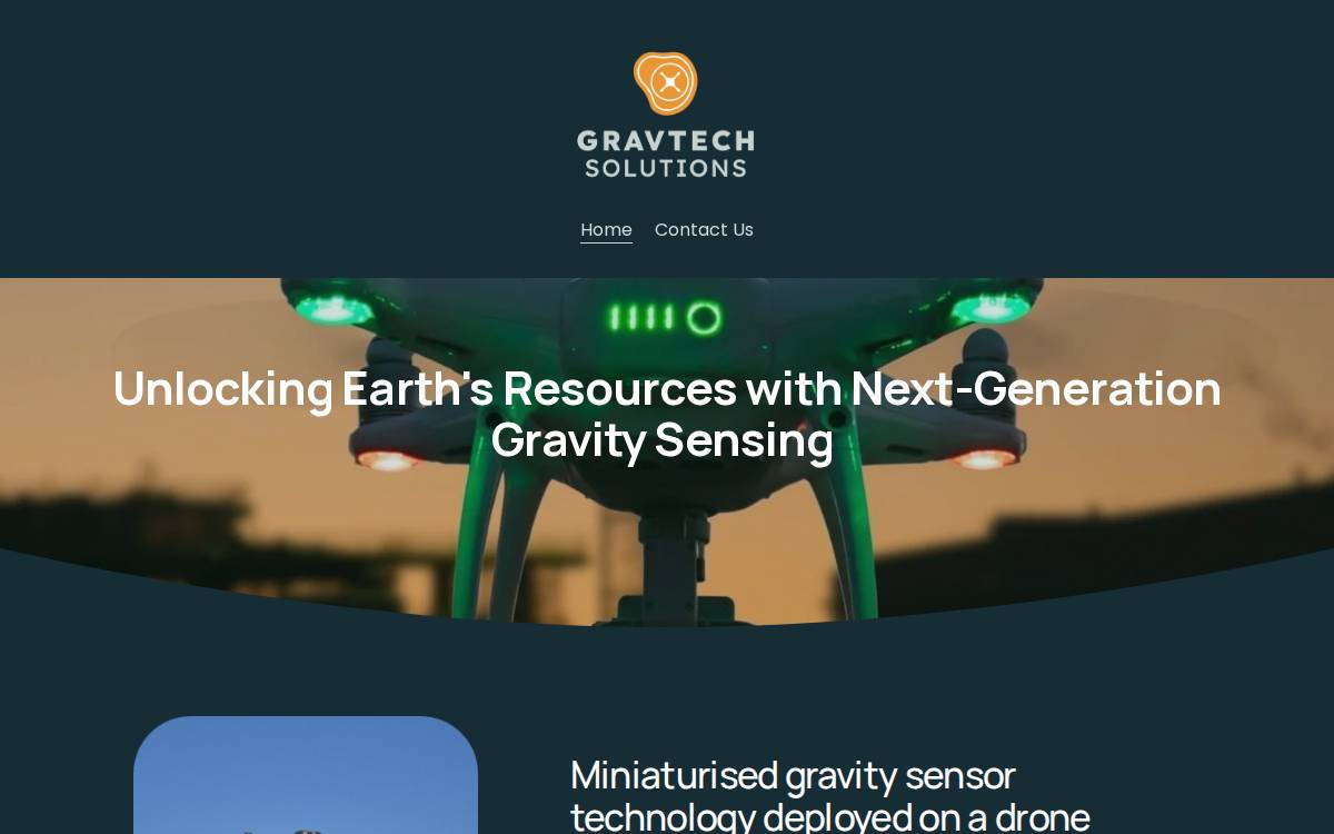 GravTech Solutions website preview