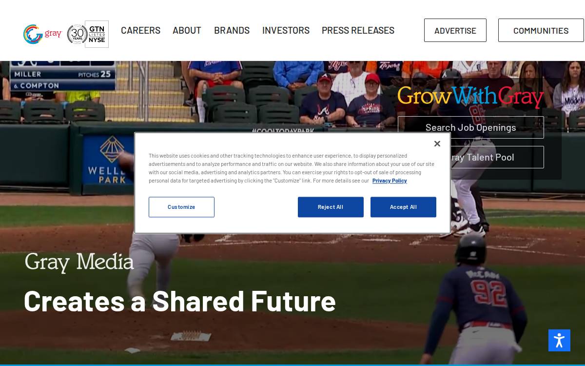 Gray Media website preview
