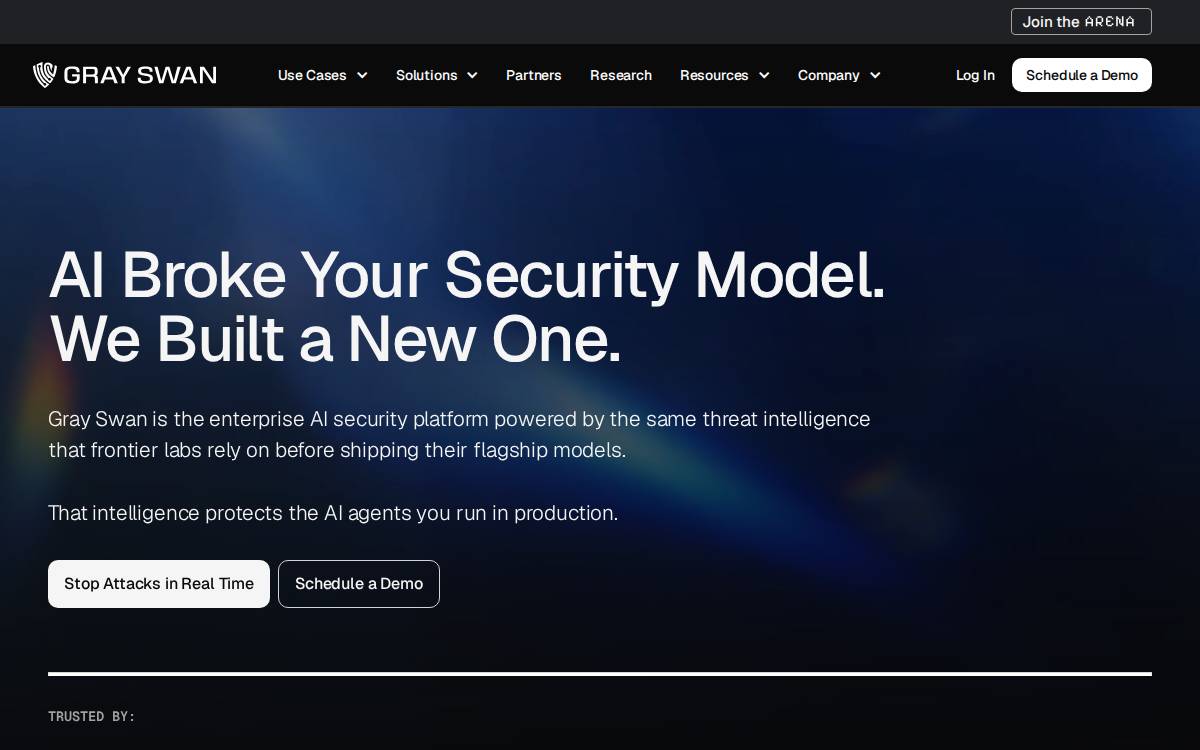 Gray Swan website preview