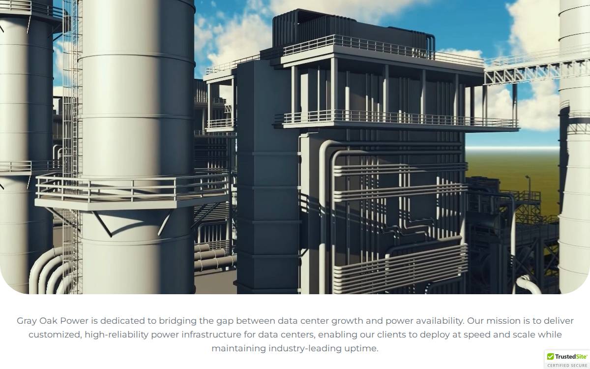 Gray Oak Power website preview