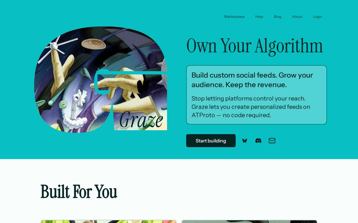 Graze website preview