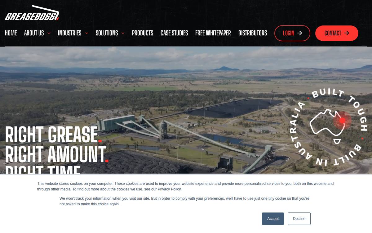 Greaseboss website preview