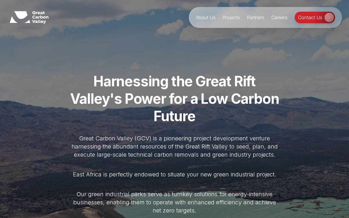 Great Carbon Valley website preview