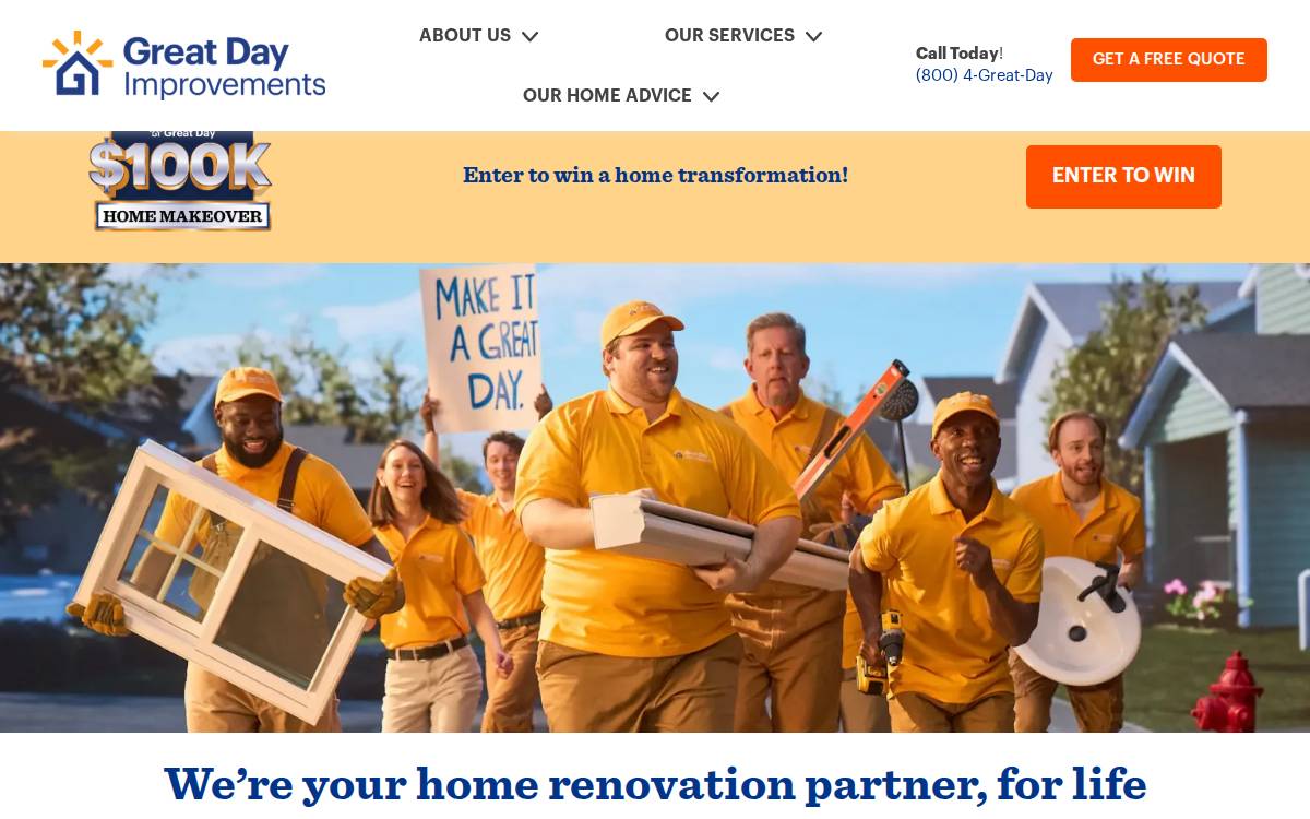Great Day Improvements website preview