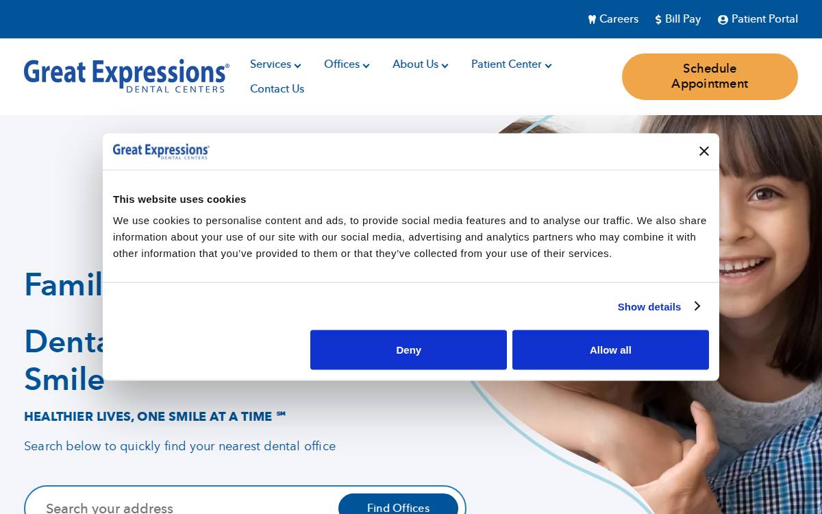 Great Expressions website preview