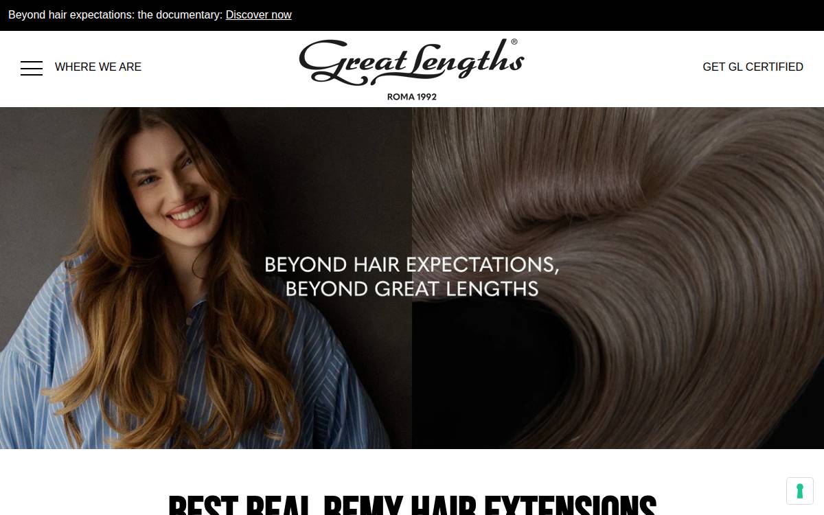 Great Lengths website preview
