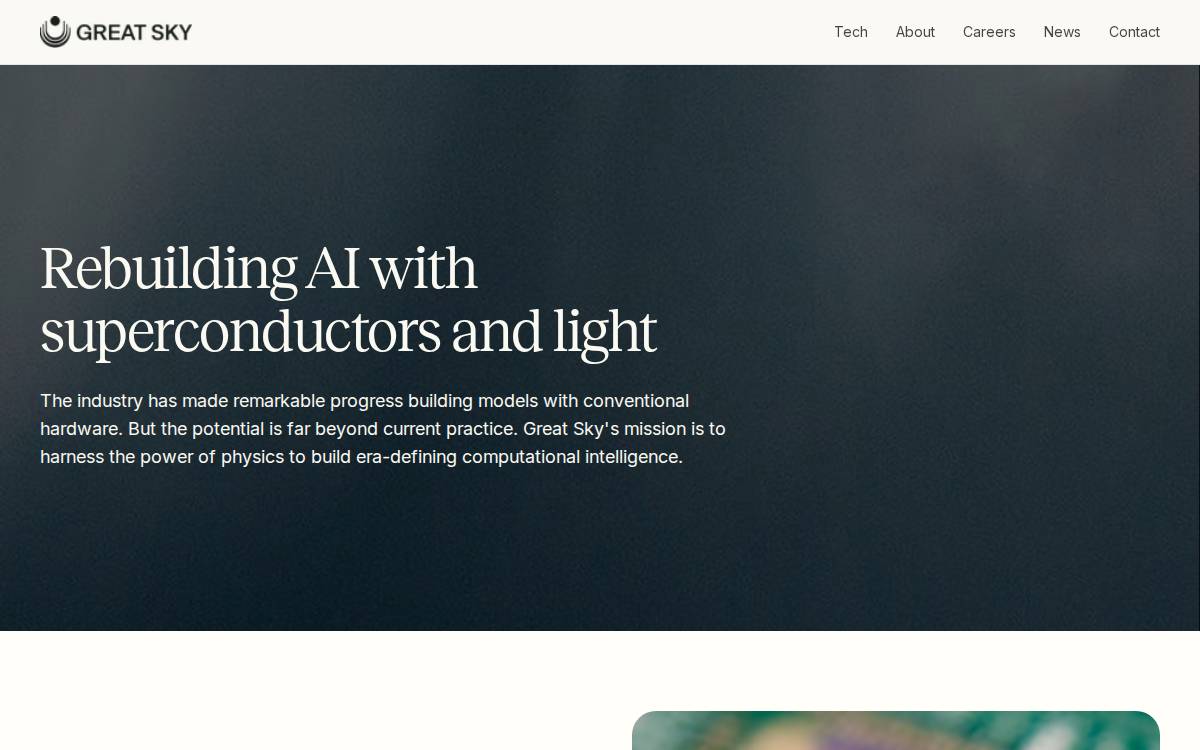 Great Sky website preview