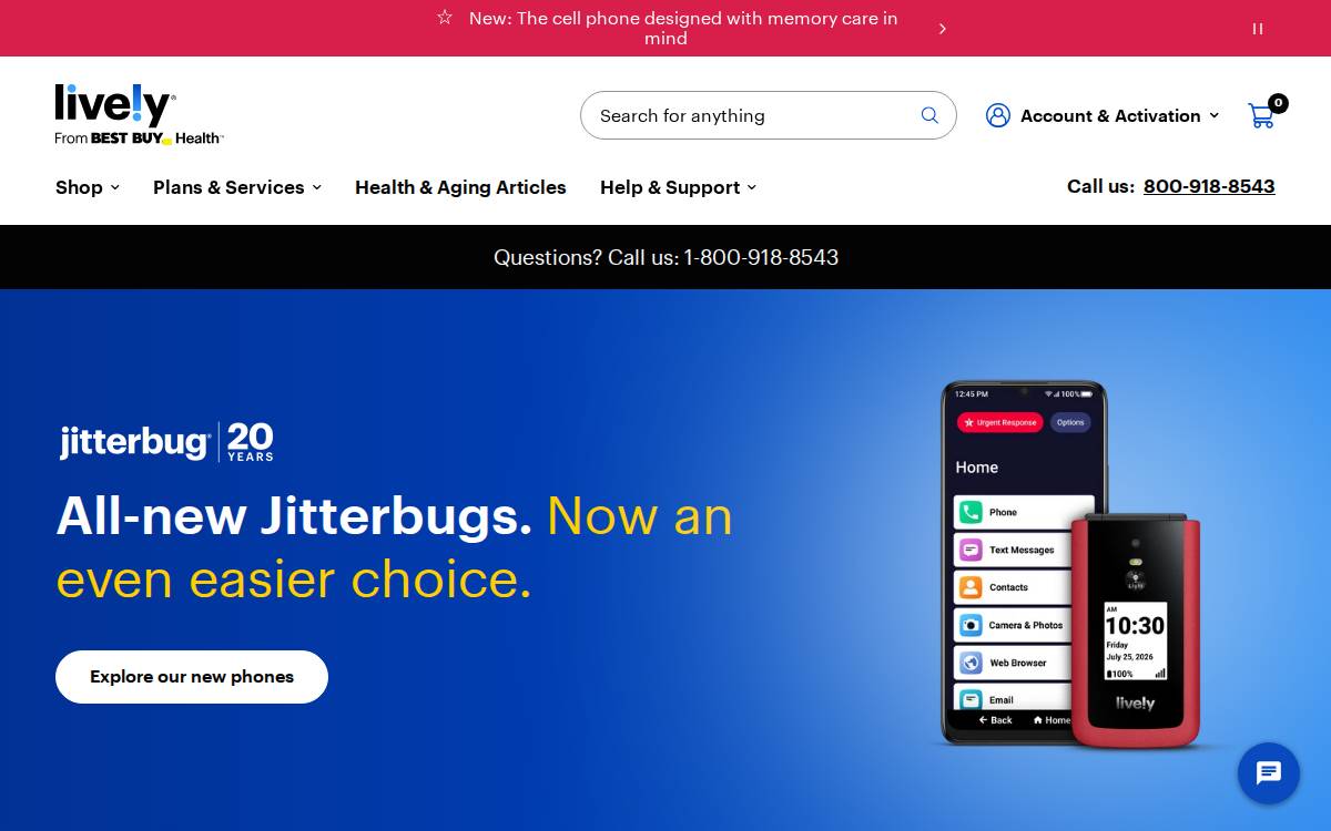 Greatcall website preview