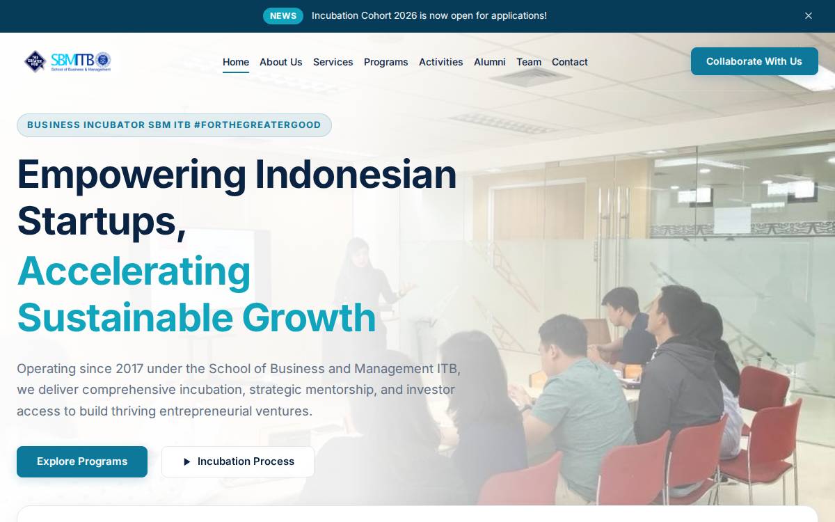Greater Hub Bandung website preview
