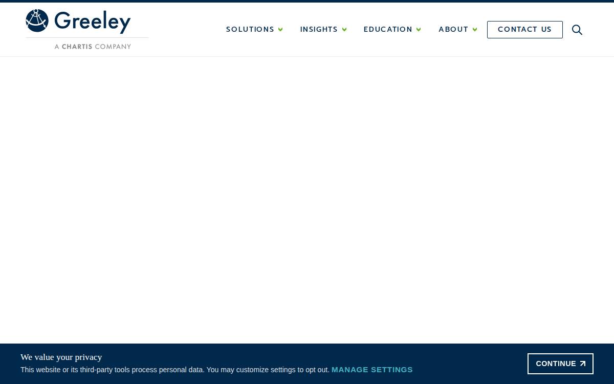 Greeley Company website preview