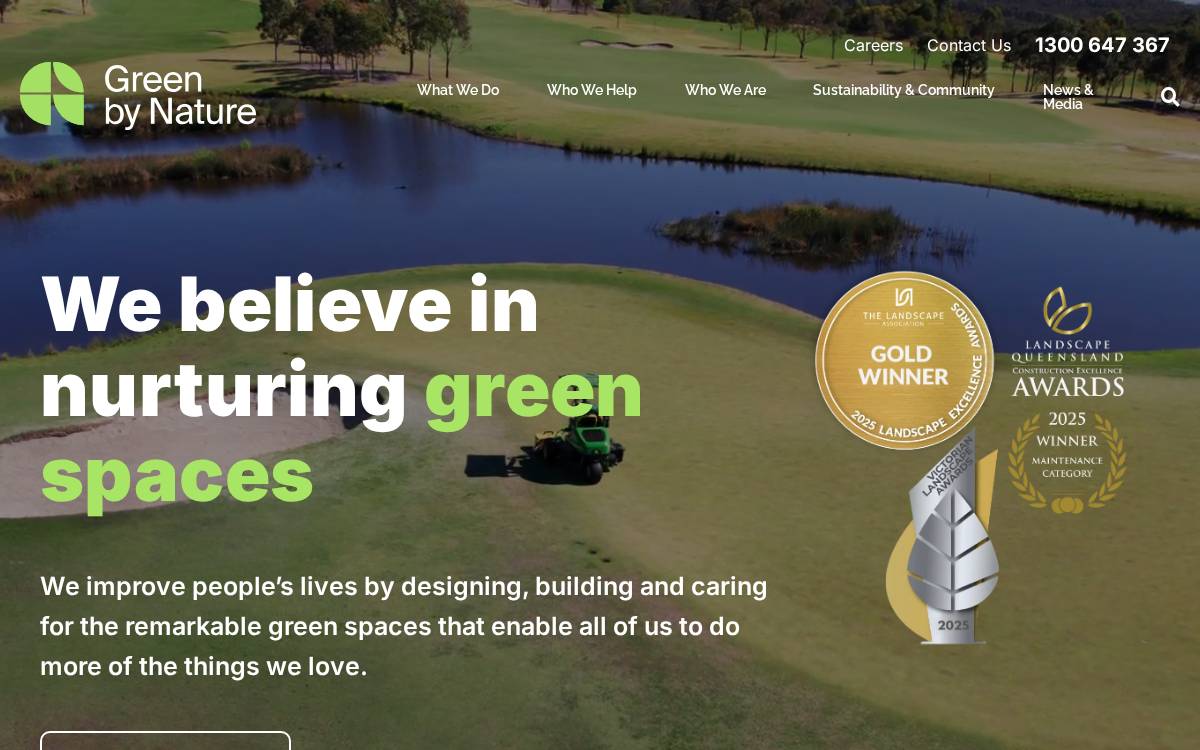 Green by Nature website preview