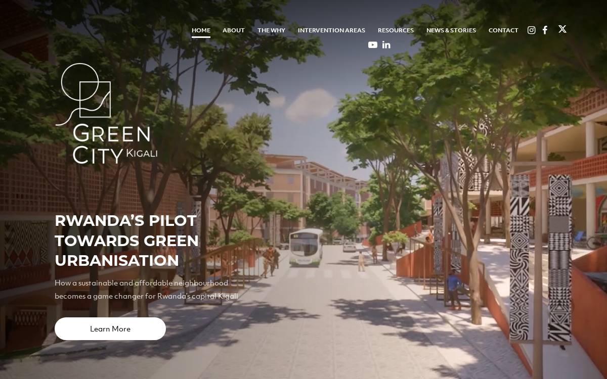 Green City Kigali website preview