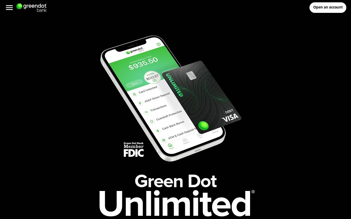Green Dot website preview