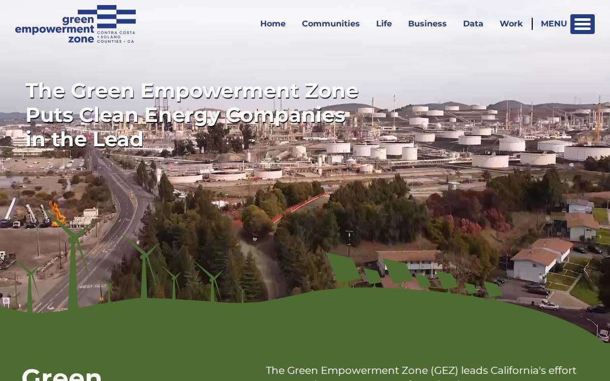 Green Empowerment Zone website preview