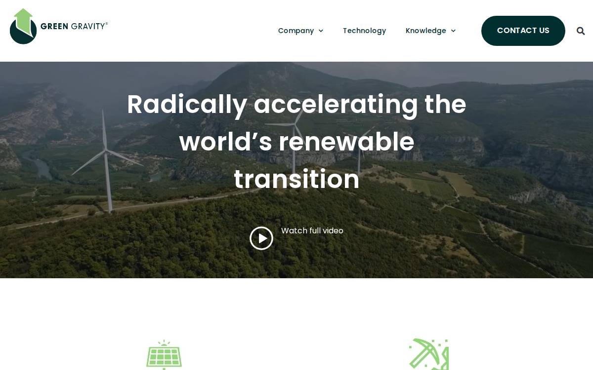 Green Gravity Operations website preview