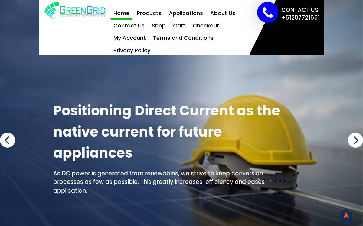Green Grid Energy website preview